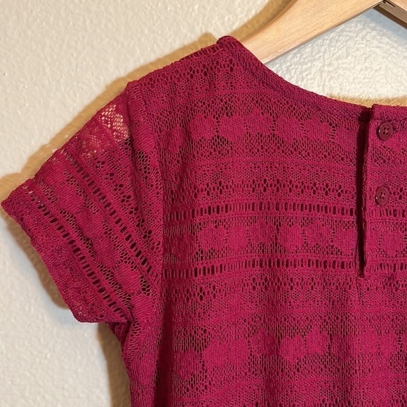 𝅺TOMMY Hilfiger Dark Red Girl Dress - Picture 10 of 14